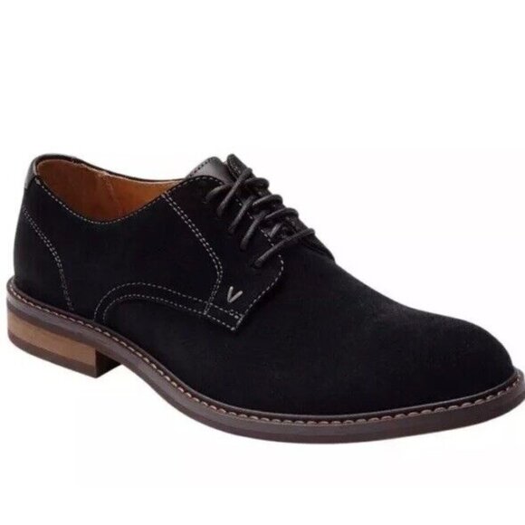 VIONIC BOWERY GRAHAM VSM021 MENS 10 OXFORD BLACK SUEDE ORTHOTIC SHOES‎ $190 New - Picture 1 of 5